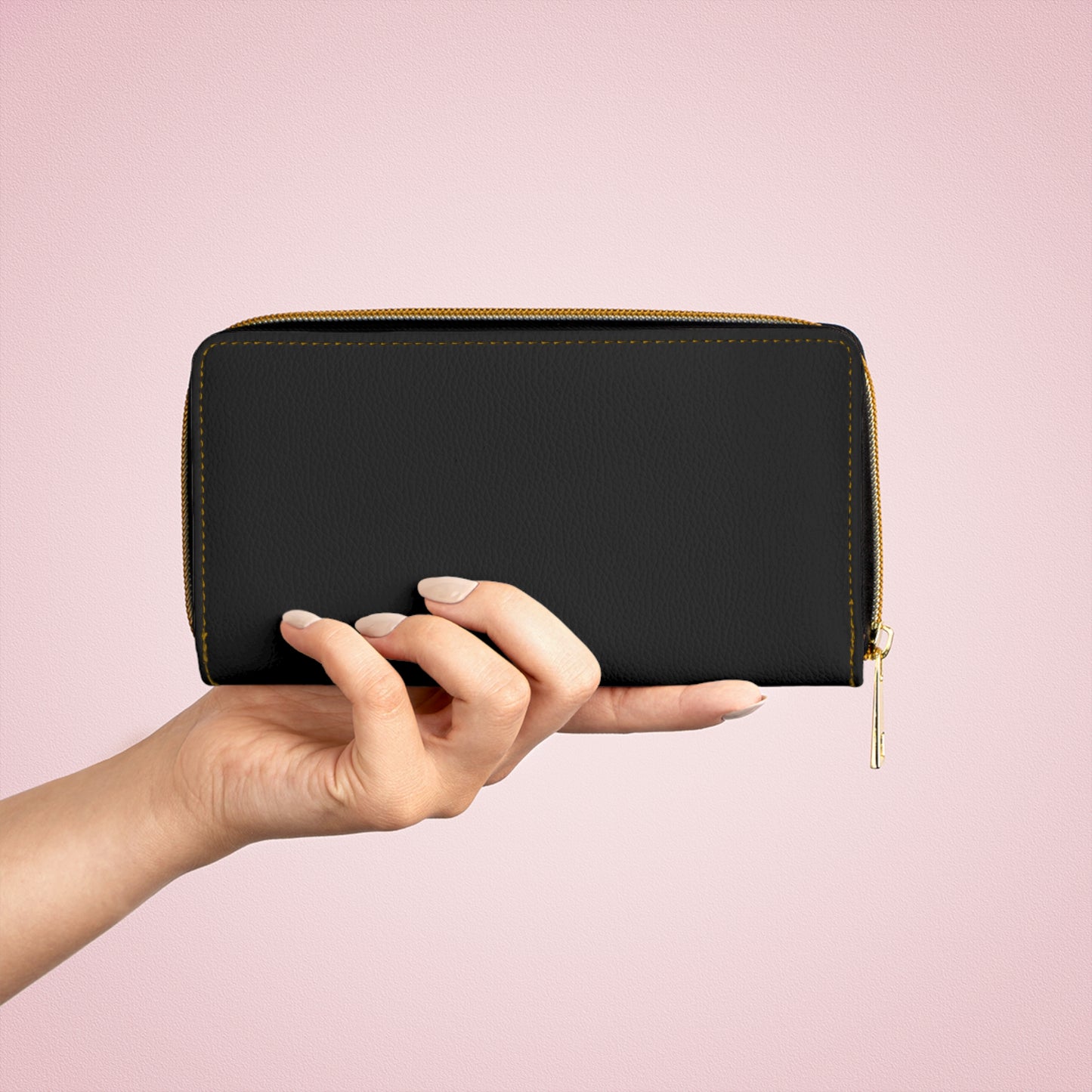 AMARA Nomad Travel Wallet  Vegan Leather Zipper Card & Cash Organizer