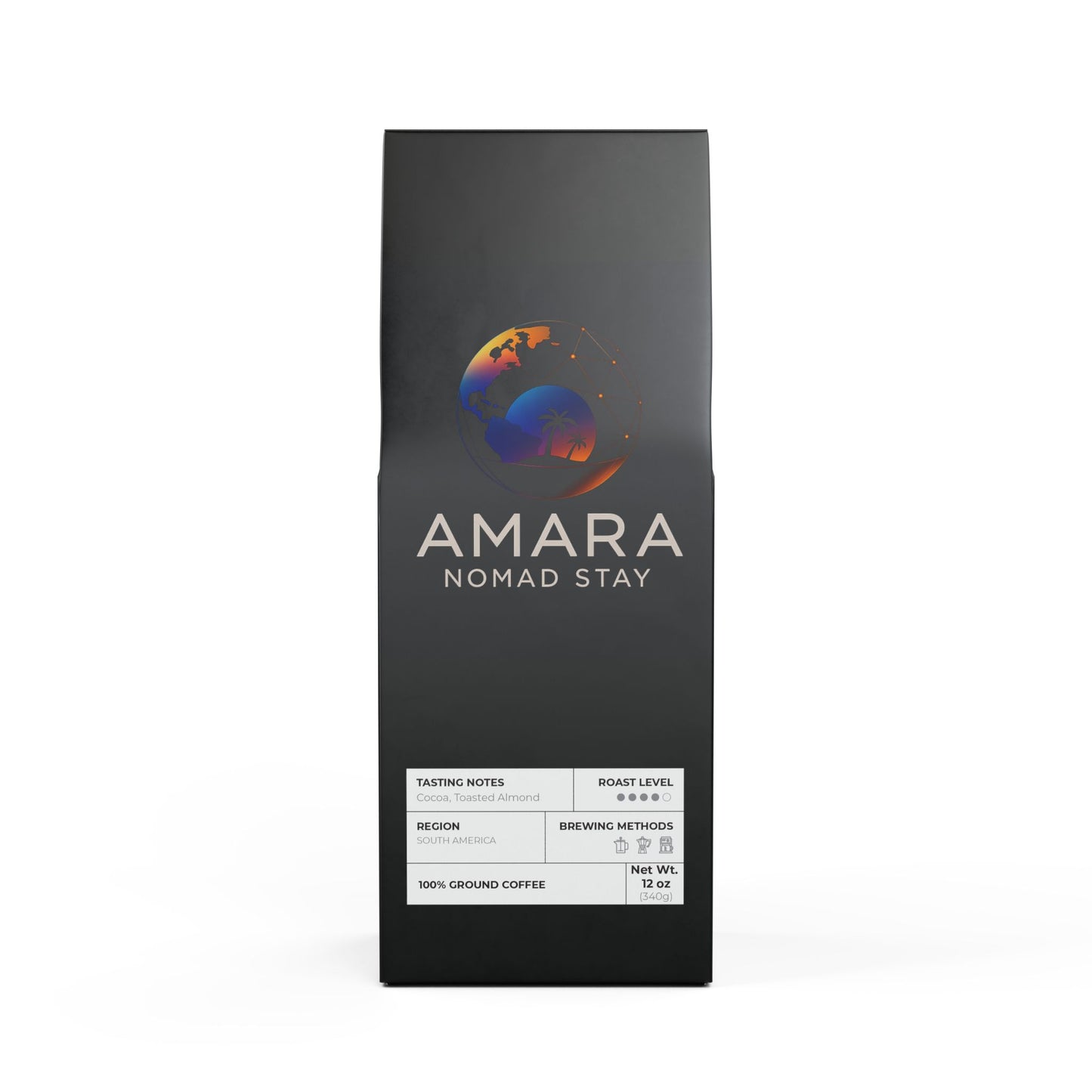 AMARA Nomad  Cascades Midnight Blend Medium-Dark Roast Craft Coffee